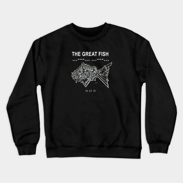 Jonah's Whale, The Great Fish Crewneck Sweatshirt by The Witness